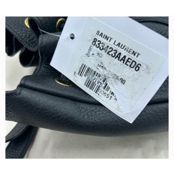 Saint Laurent Ysl Paris V11 grain leather hobo bag made in Italy - Picture 7 of 10